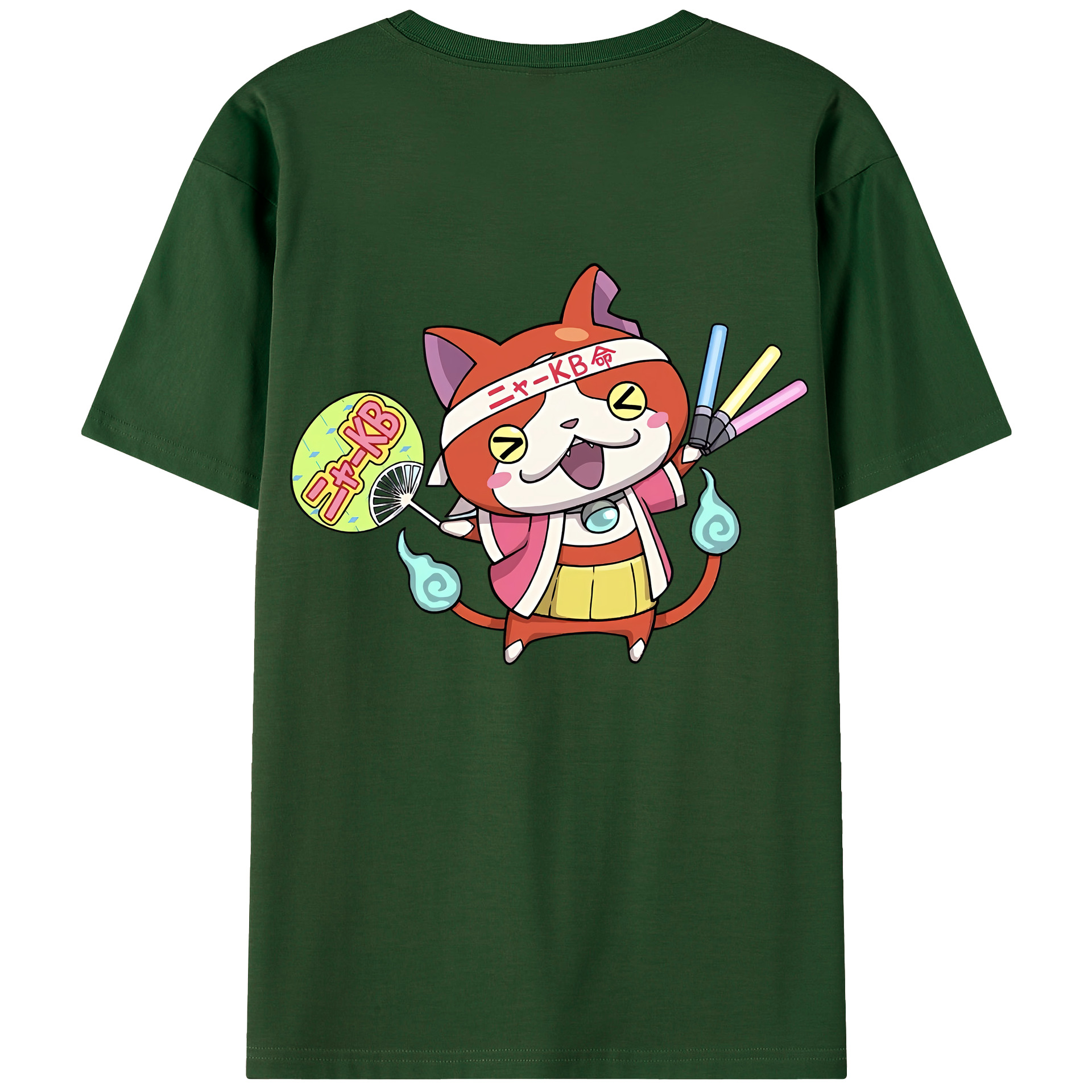 （画像用） 妖怪ウォッチ Yo-kai Watch 綿100％半袖Tシャツ（背面プリント）